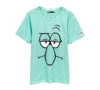 Vanilla Underground Spongebob Squarepants Mens Green Squidward Short Sleeved T-Shirt (X-Large)