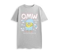 Vanilla Underground Spongebob Squarepants Womens Grey On My Way Short Sleeved T-Shirt (Medium)