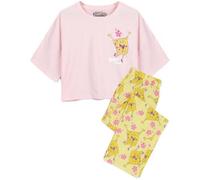 Vanilla Underground Spongebob Squarepants Womens Pink Character Short Sleeve Long Leg Pyjama Set (Large)