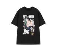 Vanilla Underground Spy Family Unisex Black Peace Short Sleeved T-Shirt (Xx-Large)