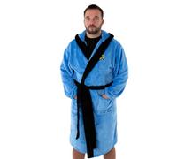 Vanilla Underground Star Trek Mens Blue Hooded Bathrobe (Small)
