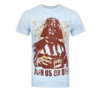Vanilla Underground Star Wars Mens Blue Darth Vader Short Sleeved T-Shirt (Large)