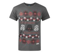 Vanilla Underground Star Wars Mens Grey Darth Vader Short Sleeved T-Shirt (X-Large)