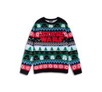 Star Wars Mens Multicoloured Logo Christmas Jumper - X-Large