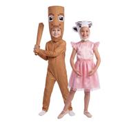 Vanilla Underground Steal a Brainrot Costume Set Options | Ballerina Cappuccina OR Tung Tung Kids Fancy Dress All-in-One | Cosplay Halloween Dress-Up Full Body Outfit