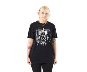 Vanilla Underground Supernatural Mens Black Graphic Tee | Sam and Dean Winchester TV Show Crew Neck Classic Top | Join The Hunt Short Sleeve Plain Shirt | Casual Wear Television Shows Apparel