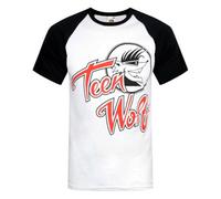 Vanilla Underground Teen Wolf Mens White Logo Raglan Short Sleeved T-Shirt (Medium)