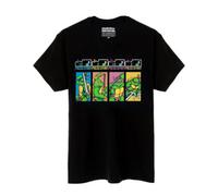 Vanilla Underground Teenage Mutant Ninja Turtles Mens Black Press Start Short Sleeved T-Shirt (Small)