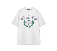 Vanilla Underground Tennis Club Unisex White Short Sleeved T-Shirt | Graphic Tee for Tennis Enthusiasts | Sporty Apparel for Men & Women | Stylish Tennis Club Merchandise