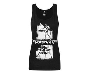 Vanilla Underground Terminator Womens Black Movie Graphic Vest (Small)