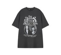 Vanilla Underground The Addams Family Unisex Grey Every Night Is Halloween Short Sleeved T-Shirt (Medium)
