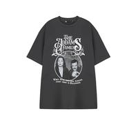 Vanilla Underground The Addams Family Unisex Grey T-Shirt | Every Night is Halloween Graphic Tee | Short Sleeve Top | Licensed Merchandise | Morticia Gomez Wednesday Pugsley