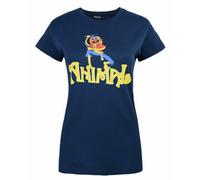 Vanilla Underground The Muppets Womens Blue Animal Short Sleeved T-Shirt (Large)