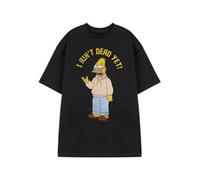 Vanilla Underground The Simpsons Mens Black I Ain't Dead Yet Short Sleeved T-Shirt (Large)