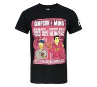 Vanilla Underground The Simpsons Mens Black Simpsons & Ming Short Sleeved T-Shirt (Small)