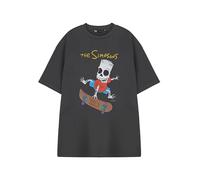 Vanilla Underground The Simpsons Mens Grey Graphic Tee | Short Sleeve T-Shirt Cotton Casual Top | TV Show Pop Culture Apparel