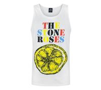 Vanilla Underground The Stone Roses Mens White Logo Vest - Small