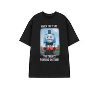 Vanilla Underground Thomas And Friends Mens Black Meme Train Short Sleeved T-Shirt (Small)