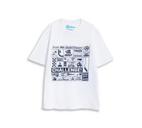 Vanilla Underground Top Gear Unisex Off-White Graphic Short Sleeved T-Shirt (Medium)