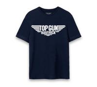 Vanilla Underground Top Gun: Maverick Mens Blue Movie Logo Short Sleeved T-Shirt (Small)