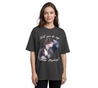 Vanilla Underground Twilight Womens Grey Spider Monkey Short Sleeved T-Shirt (Medium)