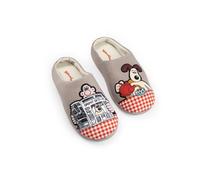 Vanilla Underground Wallace And Gromit Grey Mule Slippers | Indoor Wear for Adults | Cartoon Character Footwear | Wallace And Gromit Merch