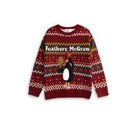 Vanilla Underground Wallace And Gromit Unisex Red Feathers Christmas Jumper (X-Large)