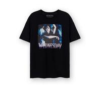 Vanilla Underground Wednesday Womens Black Dancing Logo Short Sleeved T-Shirt (X-Large)