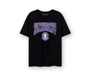 Vanilla Underground Wednesday Womens Black Nevermore Academy Short Sleeved T-Shirt (Small)