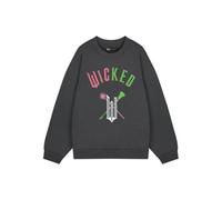 Vanilla Underground Wicked Womens Grey Broom & Wands Adults Sweatshirt (Small)