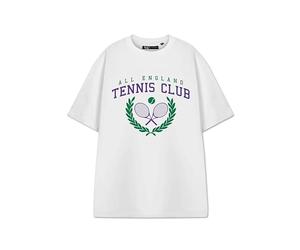 Vanilla Underground Wimbledon Unisex White Graphic Tee | Short-Sleeved T-Shirt with Wimbledon Theme | Tennis Apparel for Fans | Stylish Sports Merchandise | Gift for Tennis Enthusiasts