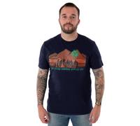 Vanilla Underground Yellowstone Mens Blue Cowboys Short Sleeved T-Shirt (Large)