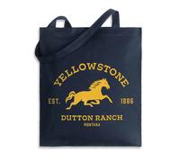 Vanilla Underground Yellowstone Unisex Blue Horse Ranch Tote Bag (One Size)