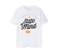 Vanilla Underground Yellowstone Womens White Beth Dutton State Of Mind Short Sleeved T-Shirt (Xx-Large)