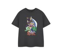 Vanilla Underground Yu-Gi-Oh! Boys Grey Graphic Tee | Yugi MUTO Dark Magician Blue-Eyes White Dragon | Anime Cotton T-Shirt | Crew Neck Short Sleeve Pullover | Casual Wear All-Season Black Top