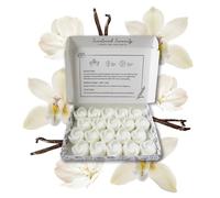Vanilla Wax Melts| Strong Scented| 20 Pack| Luxury Gift Set Wax Melts| Over 96 Hrs Burn Time Per Box| Pet Friendly| Eco Friendly| Hand Poured in Staffordshire, UK (Vanilla)