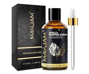 Vanilla Whipped Cream Fragrance Oil Essential Oil for Diffusers for Home, Vanilla Whipped Cream Oil for Humidifier, Scented Oils for DIY Bath Bomb Soap Candle Making - 100ML