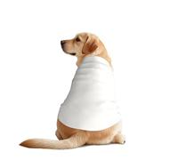 Vanilla White Print Dog T-Shirt - Casual Summer Pet Top Lightweight Dog Clothes Apparel for Medium Large Dogs