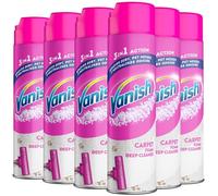 Vanish Carpet Cleaner + Upholstery, Gold Power Foam Shampoo, Large Area Cleaning, 600 ml Pack of 6, Bulk Buy (Total 6 x 600ml)