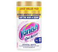 Vanish Crystal White Stain Remover Powder, 1.41kg, Oxi Action for Quick Wash, Restores Whites & Removes Tough Stains, Without Pre-treating