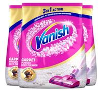 Vanish Gold Oxi Action - Carpet Powder Deep Cleaner (3 x 650g) 1.95kg | Removes 5x more dirt vs vacuuming alone, Removes 3x more pet hair, Removes odours, Suitable for homes with pets