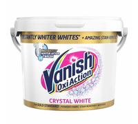Vanish Gold Crystal White Stain Remover Powder, 2.4kg, Oxi Action for Quick Wash, Restores Whites & Removes Tough Stains, Without Pre-treating