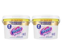 Vanish Gold Oxi Action Laundry Booster and Stain Remover Powder for Whites | PAck of 2 | 2.4kg Each | Removes Tough Stains Even at 20°, For Whiter Whites, Safe on Everyday Fabrics