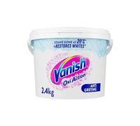 Vanish Gold Oxi Action Laundry Stain Remover Powder 2.4kg - 30s Stain Removal, 100 Stains, In-Wash/Pre-Treat/Soak, Safe on Whites & Colours