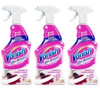 Vanish Gold Oxi Action Upholstery & Carpet Cleaner, Stain Remover Spray, 500 ml | 30 Second Amazing Stain Removal | Removes Pet Messes 1st Time | Prevents Pet Remarking | Spot Cleaning| Pack of 3