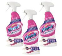 Vanish Gold Oxi Action Upholstery & Carpet Cleaner, Targeted Spot Cleaning Stain Remover Spray, 500 ml | 30 Second Amazing Stain Removal | Neutralises Odours | Helps Prevent Pet Remarking | Pack of 3