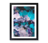 Vanish In A Storm Abstract Framed Print | A3 Black Framed Wall Art | Ready to Hang | Abstract Landscape Picture | Living Room Bedroom Lounge Office