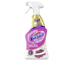 Vanish Multi Textile Cleaner for Carpets, Sofas, Curtains and Car Seats - 1 x 660ml - Upholstery Cleaner Spray Against Dirt and Odours for Targeted Use