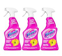 Vanish Oxi Action Multi Stain Spray for Couloured Garments and Fabrics - 500ml Pre-Treat Spray Without Chlorine Bleach (3 x 500ml)