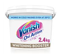 Vanish Oxi Action Fabric Stain Remover Powder For Whites 2.4kg - Whitening Booster
